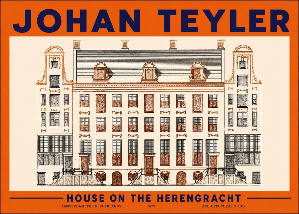 Johan Teyler Architectural Study VIII No5 - Plakát