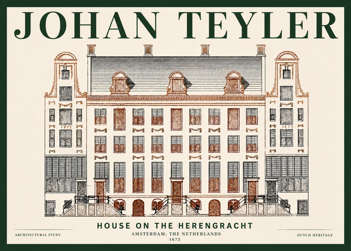 Johan Teyler Architectural Study VIII No6 - Plakát