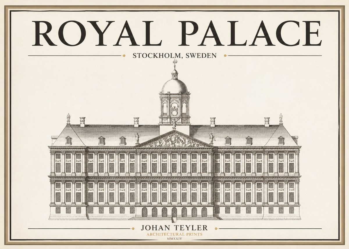 Johan Teyler Royal Palace No1 - Plakát