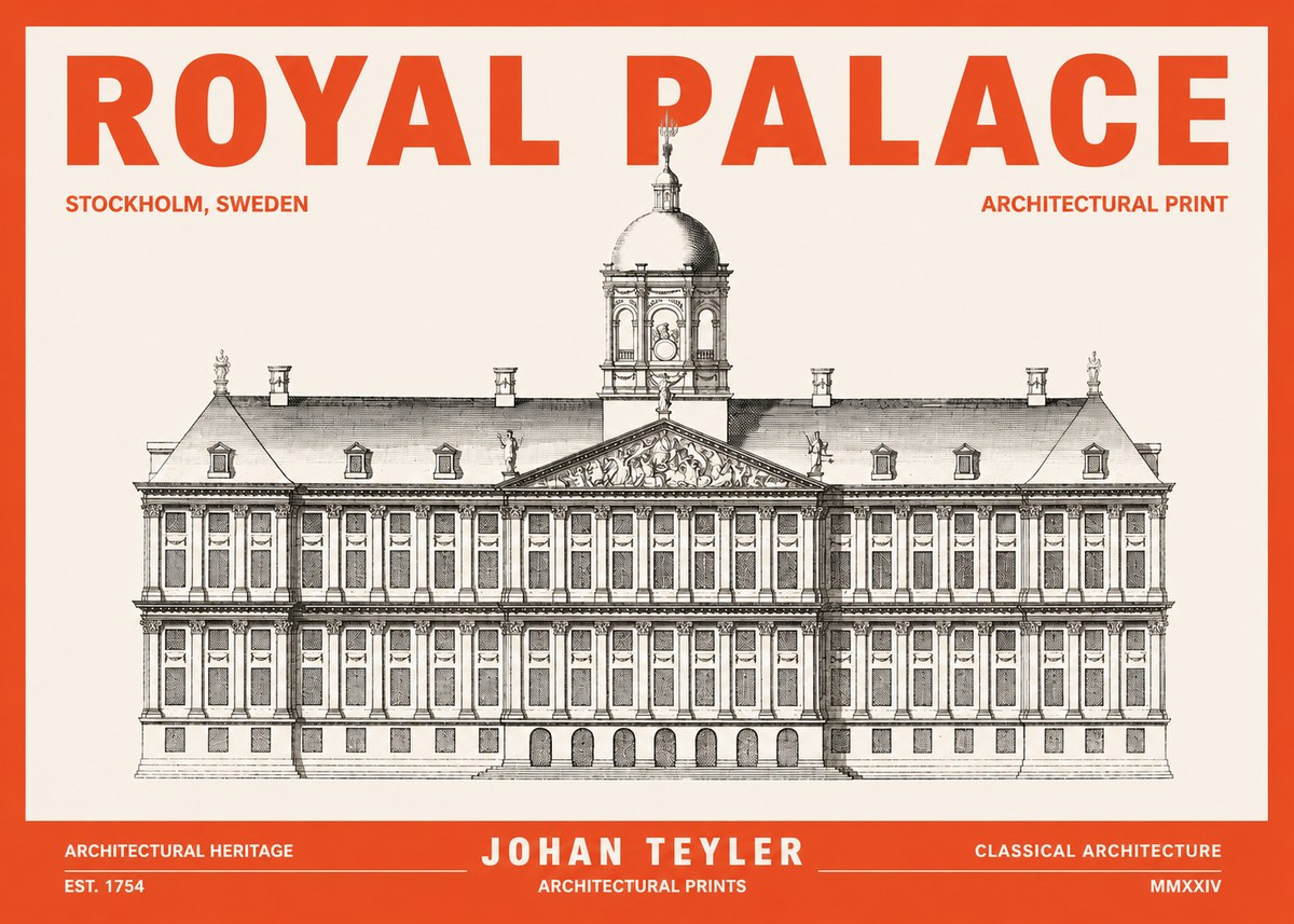 Johan Teyler Royal Palace No3 - Plakát