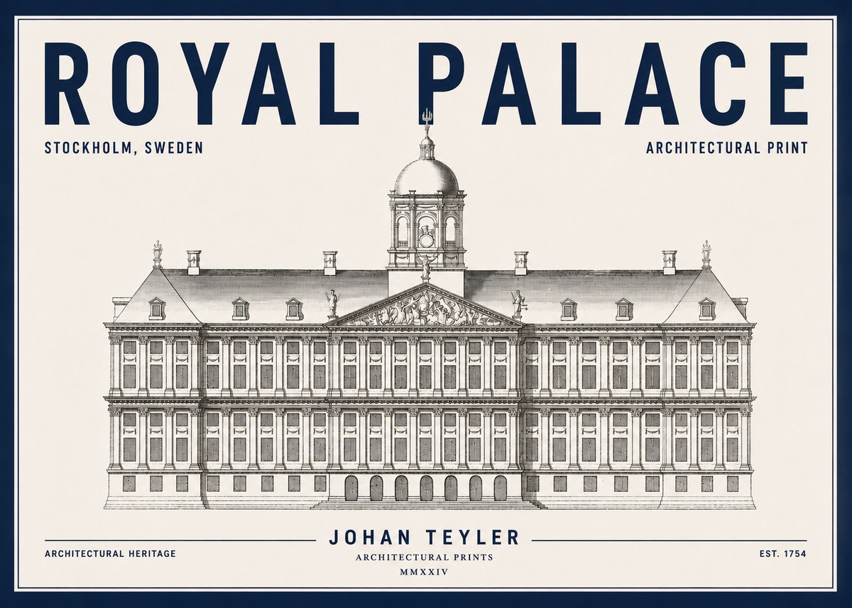 Johan Teyler Royal Palace No4 - Plakát