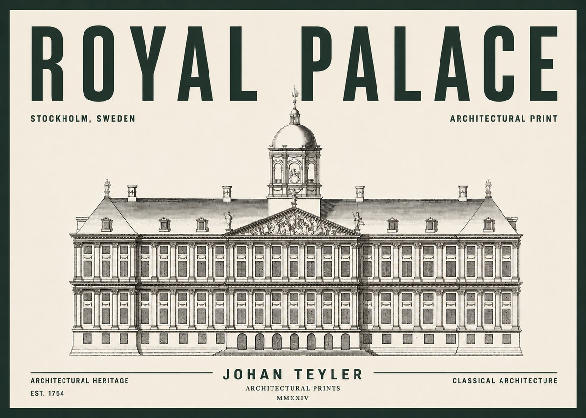 Johan Teyler Royal Palace No5 - Plakát
