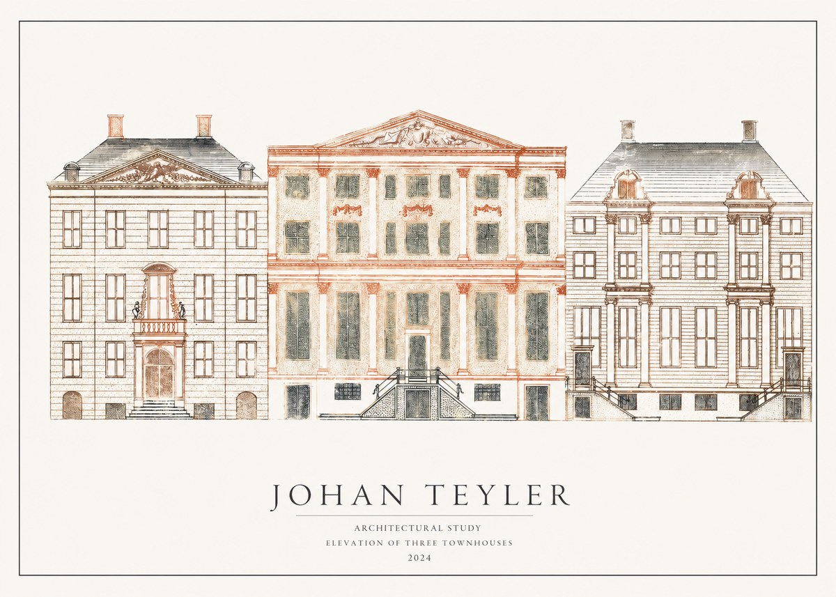 Johan Teyler Architectural Study IX No2 - Plakát