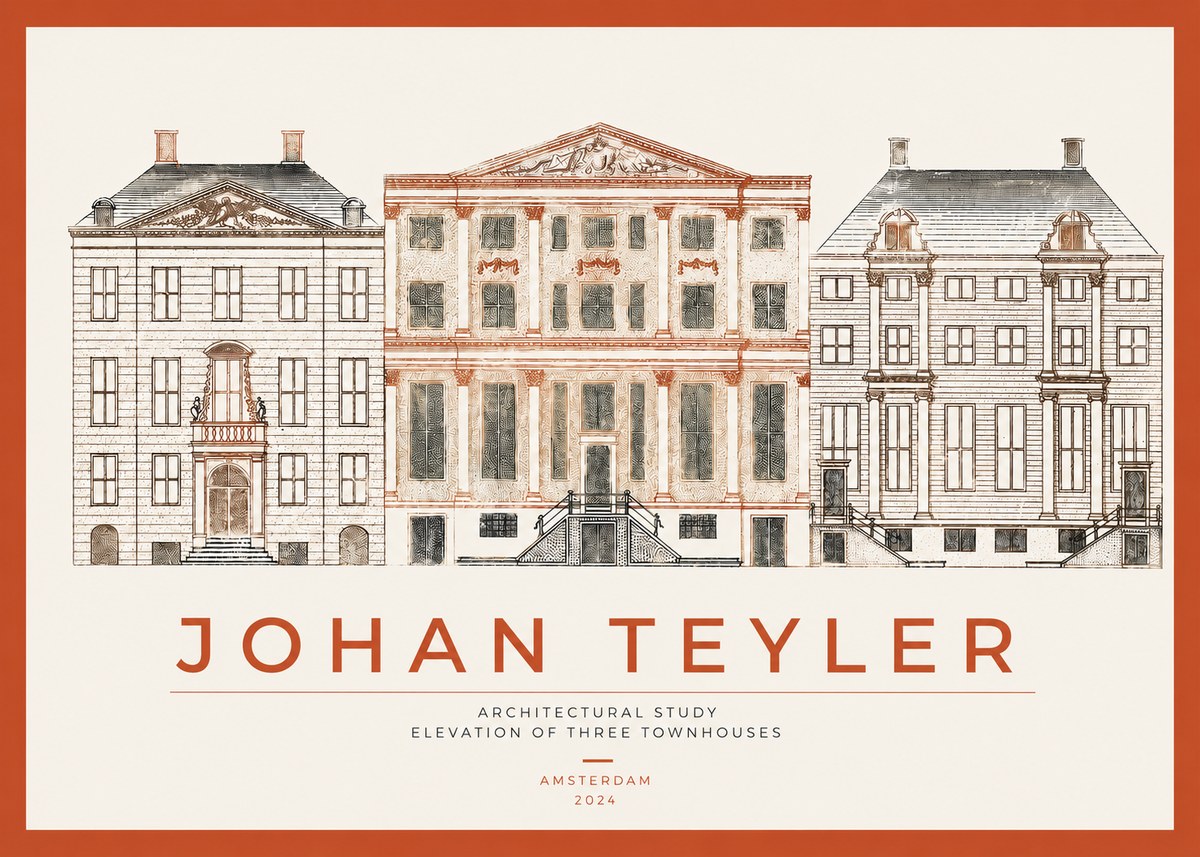 Johan Teyler Architectural Study IX No3 - Plakát