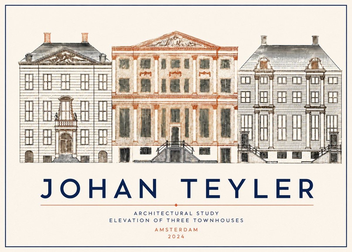 Johan Teyler Architectural Study IX No5 - Plakát