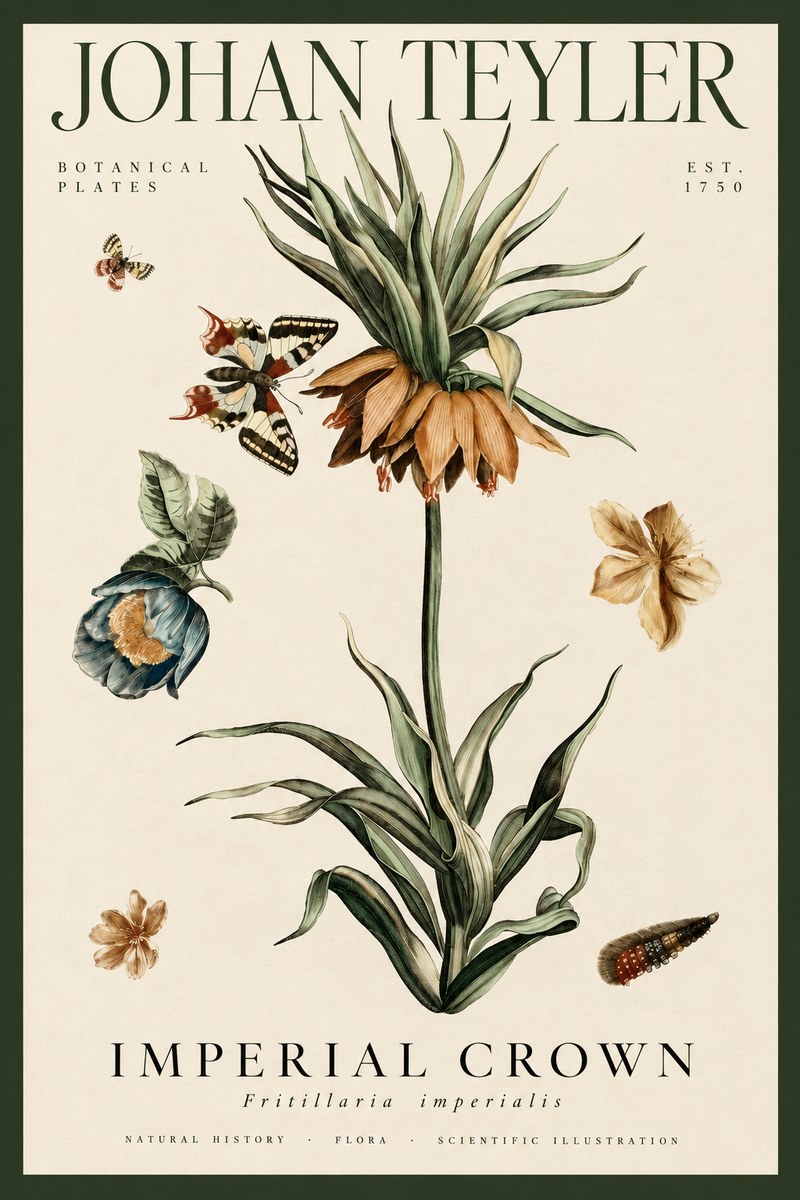 Johan Teyler Crown Imperial No4 - Plakát