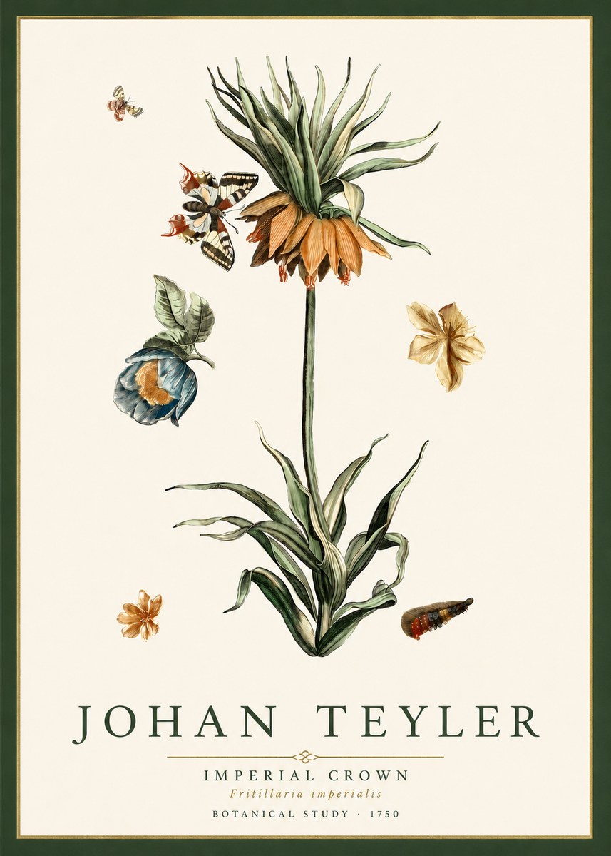 Johan Teyler Crown Imperial No5 - Plakát