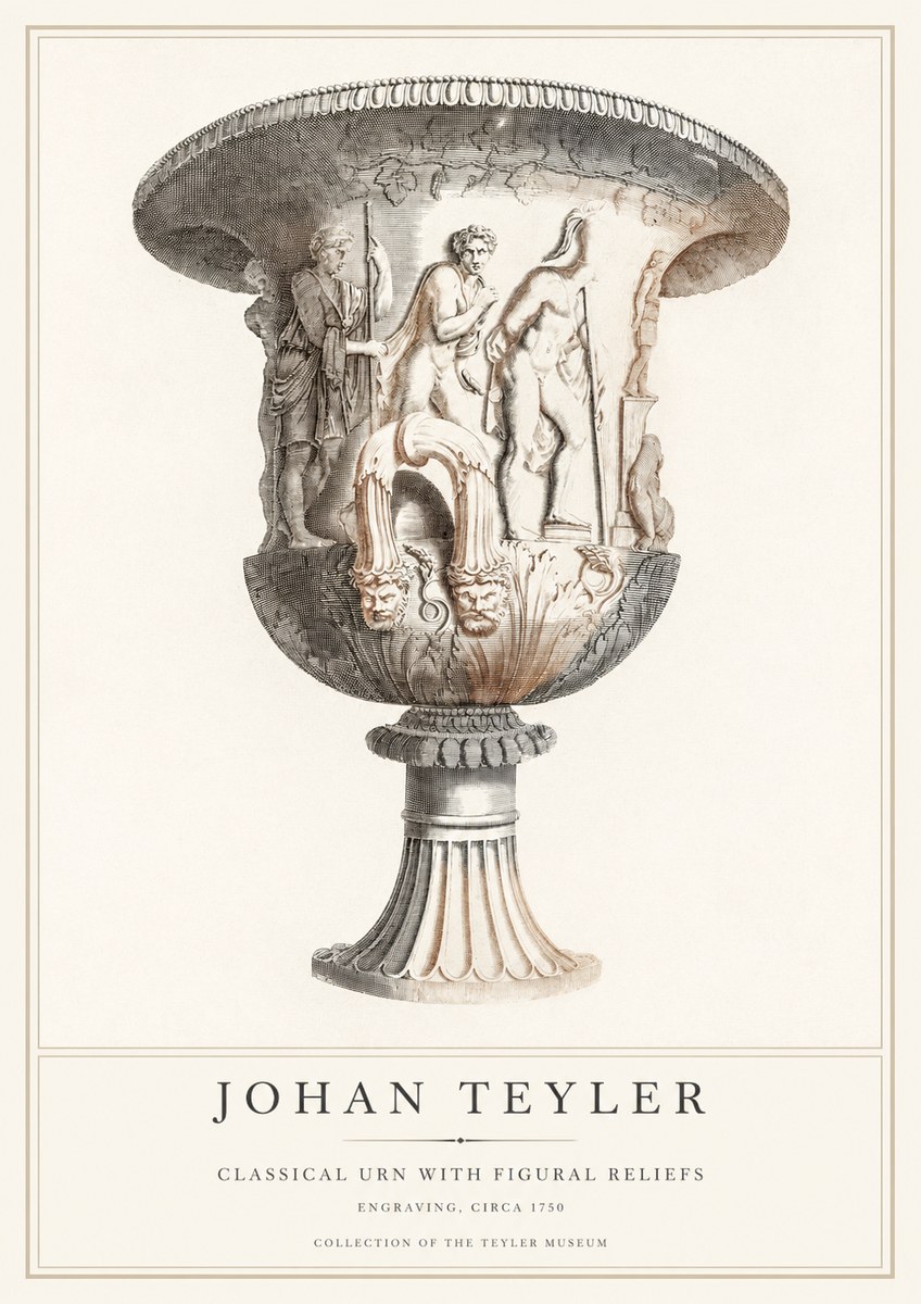 Johan Teyler Classical Urn with Figural Reliefs I No1 - Plakát
