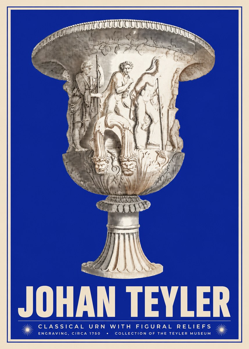 Johan Teyler Classical Urn with Figural Reliefs I No3 - Plakát