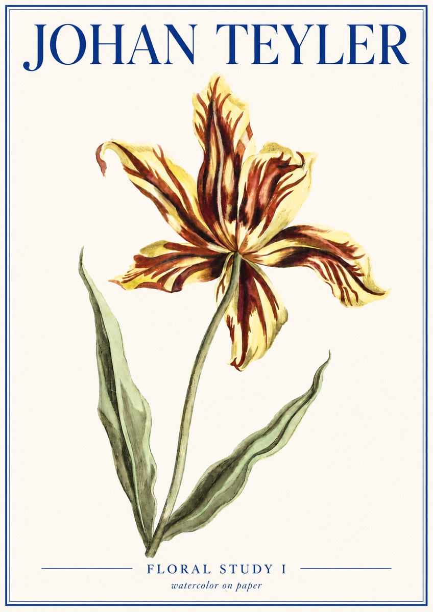 Johan Teyler Floral Study I No4 - Plakát