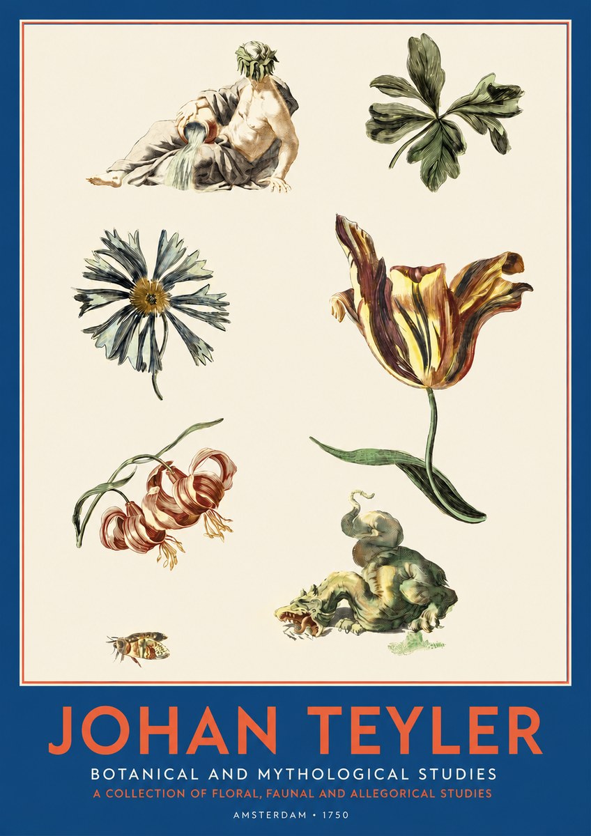 Johan Teyler Botanical and Mythological Studies No2 - Plakát
