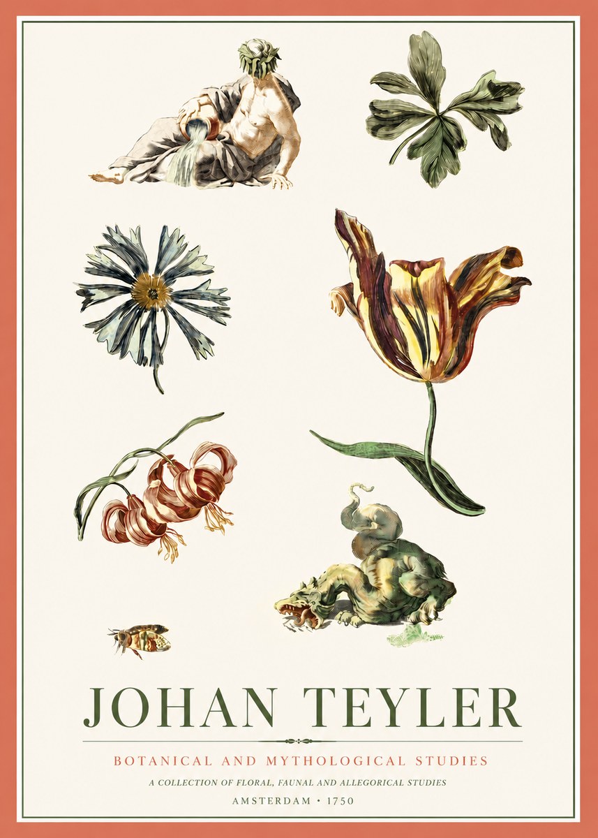 Johan Teyler Botanical and Mythological Studies No3 - Plakát