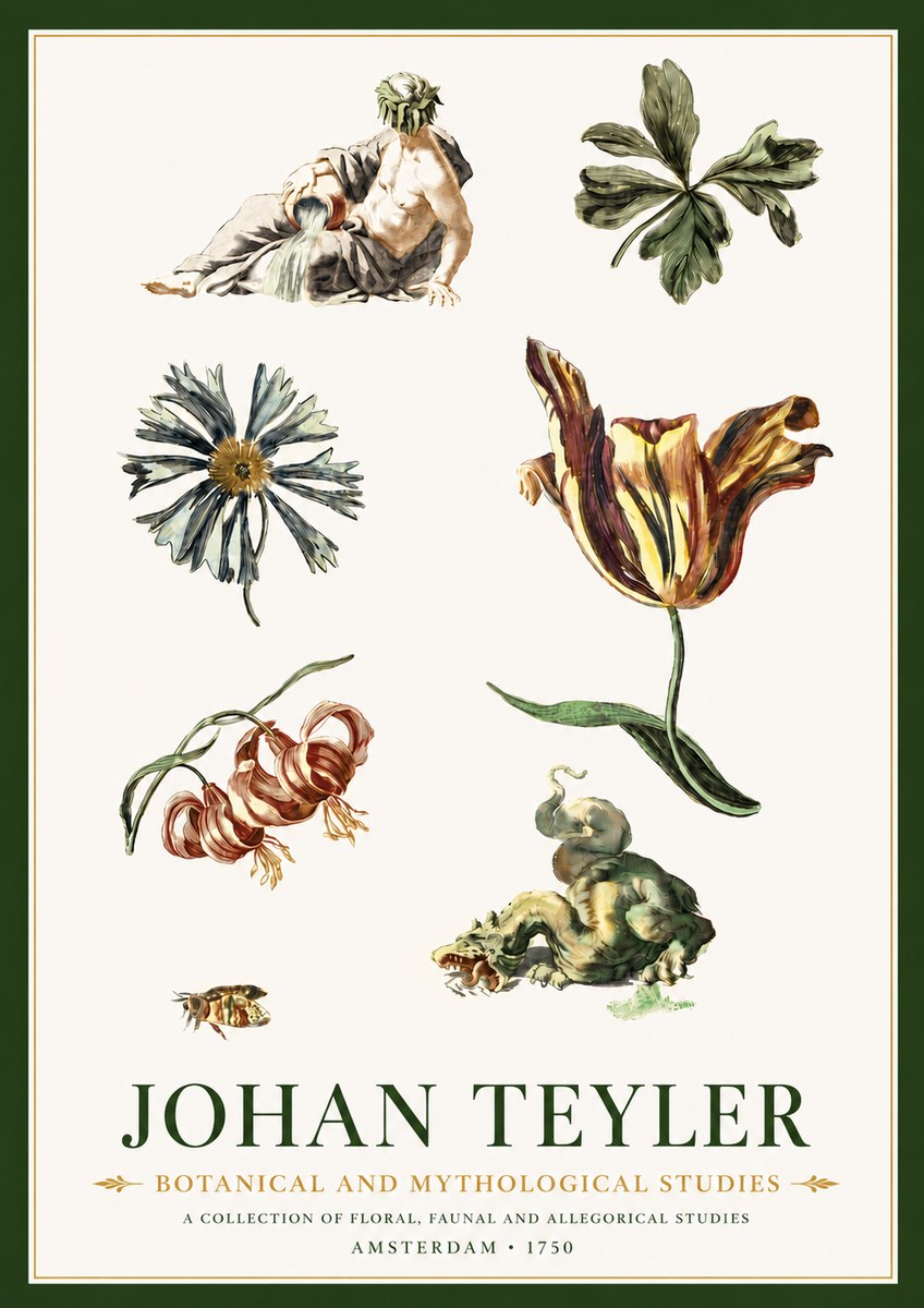 Johan Teyler Botanical and Mythological Studies No4 - Plakát
