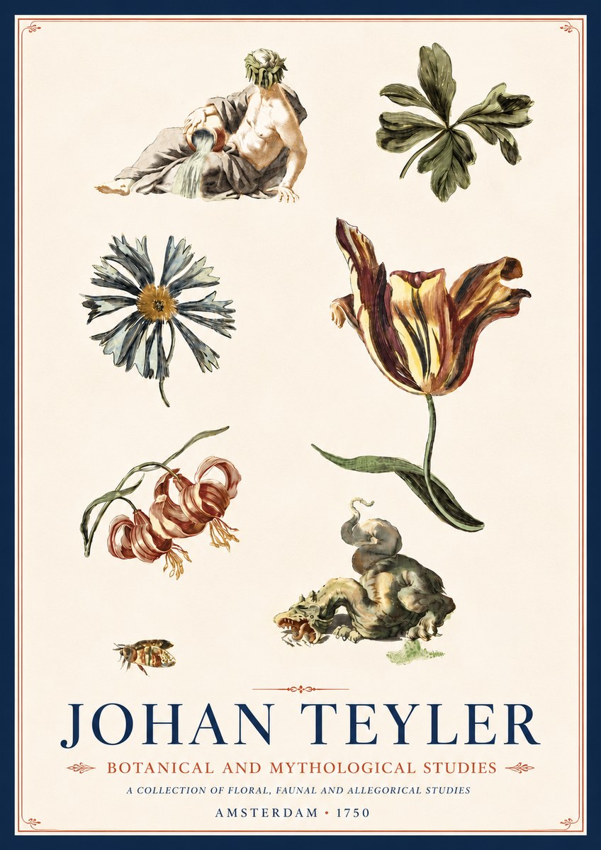 Johan Teyler Botanical and Mythological Studies No6 - Plakát