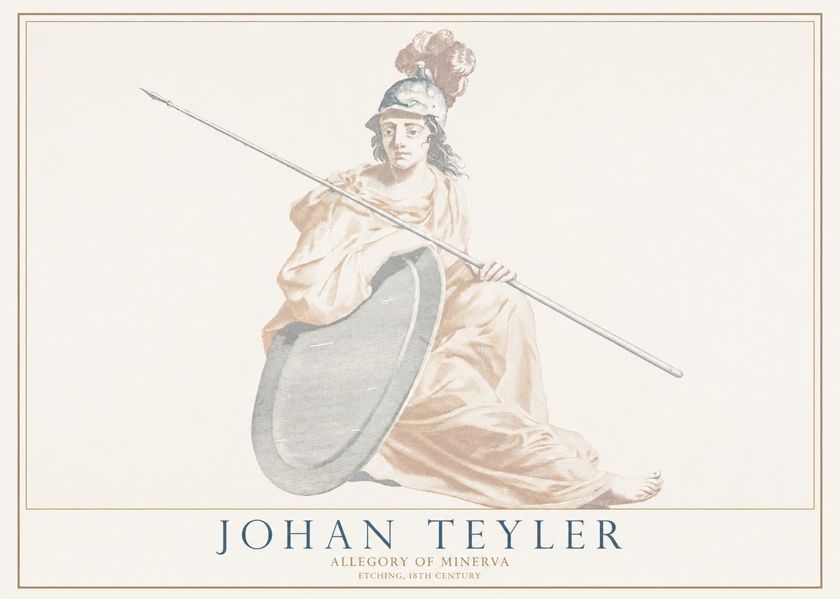 Johan Teyler Allegory of Minerva No1 - Plakát
