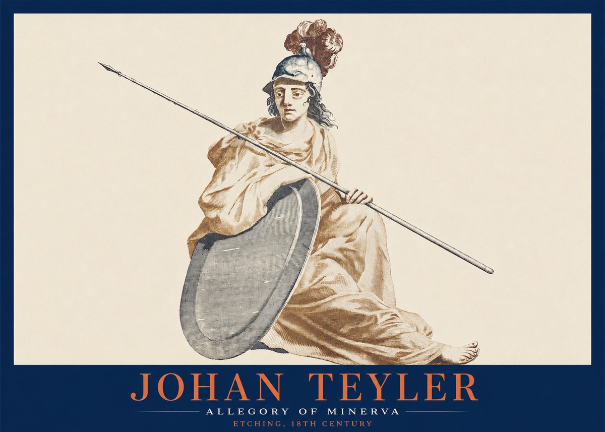 Johan Teyler Allegory of Minerva No2 - Plakát