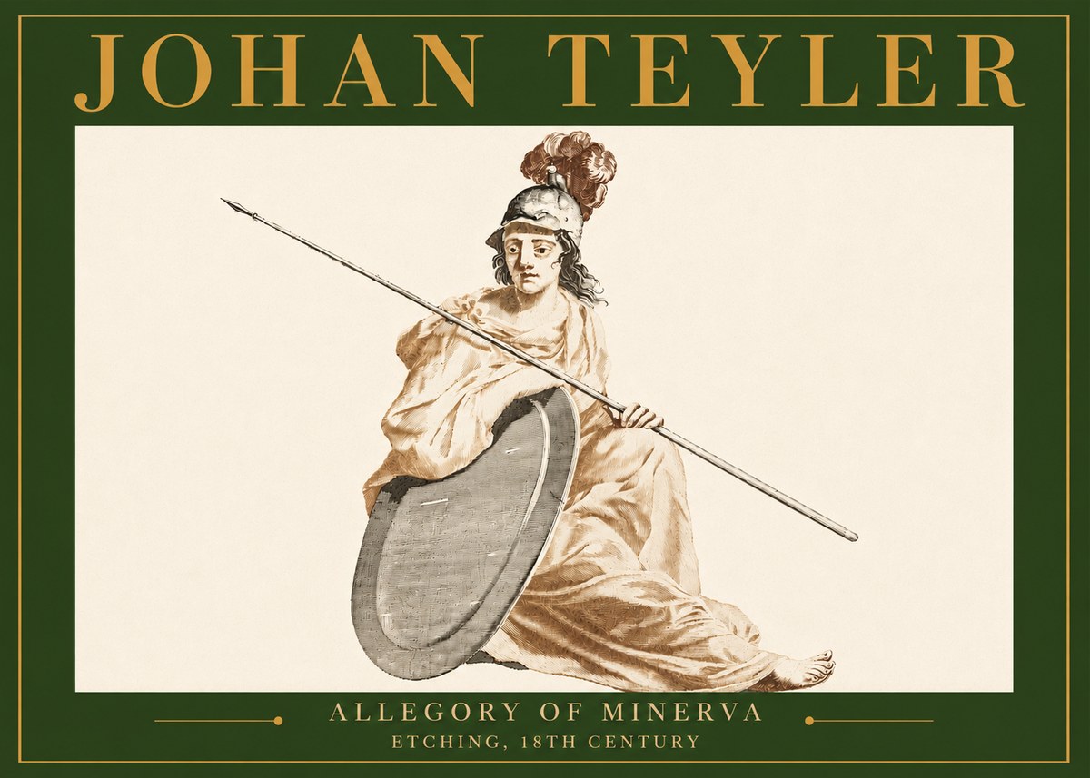 Johan Teyler Allegory of Minerva No4 - Plakát