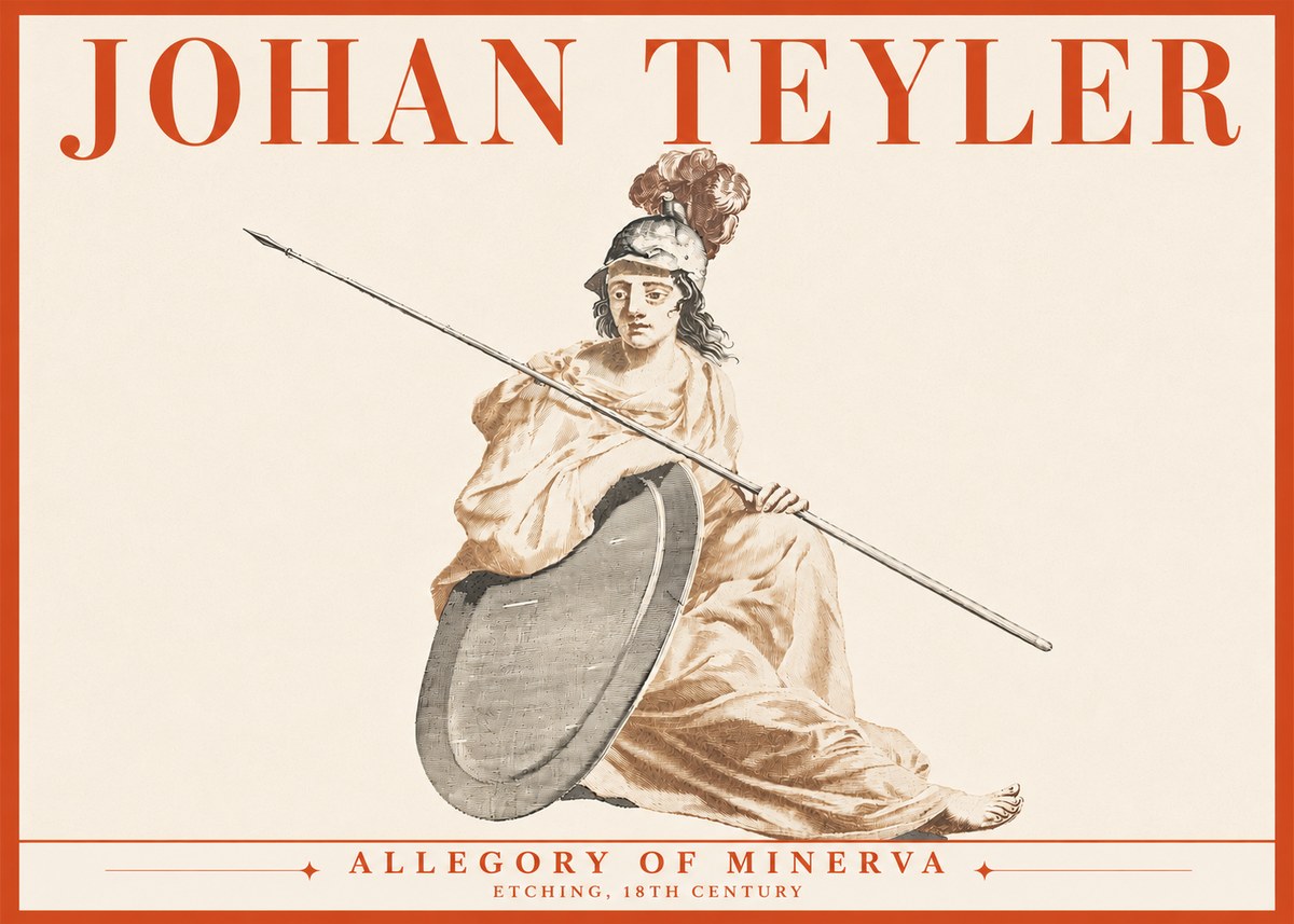 Johan Teyler Allegory of Minerva No5 - Plakát
