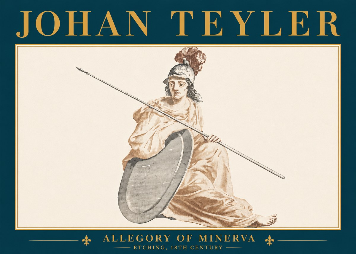 Johan Teyler Allegory of Minerva No6 - Plakát