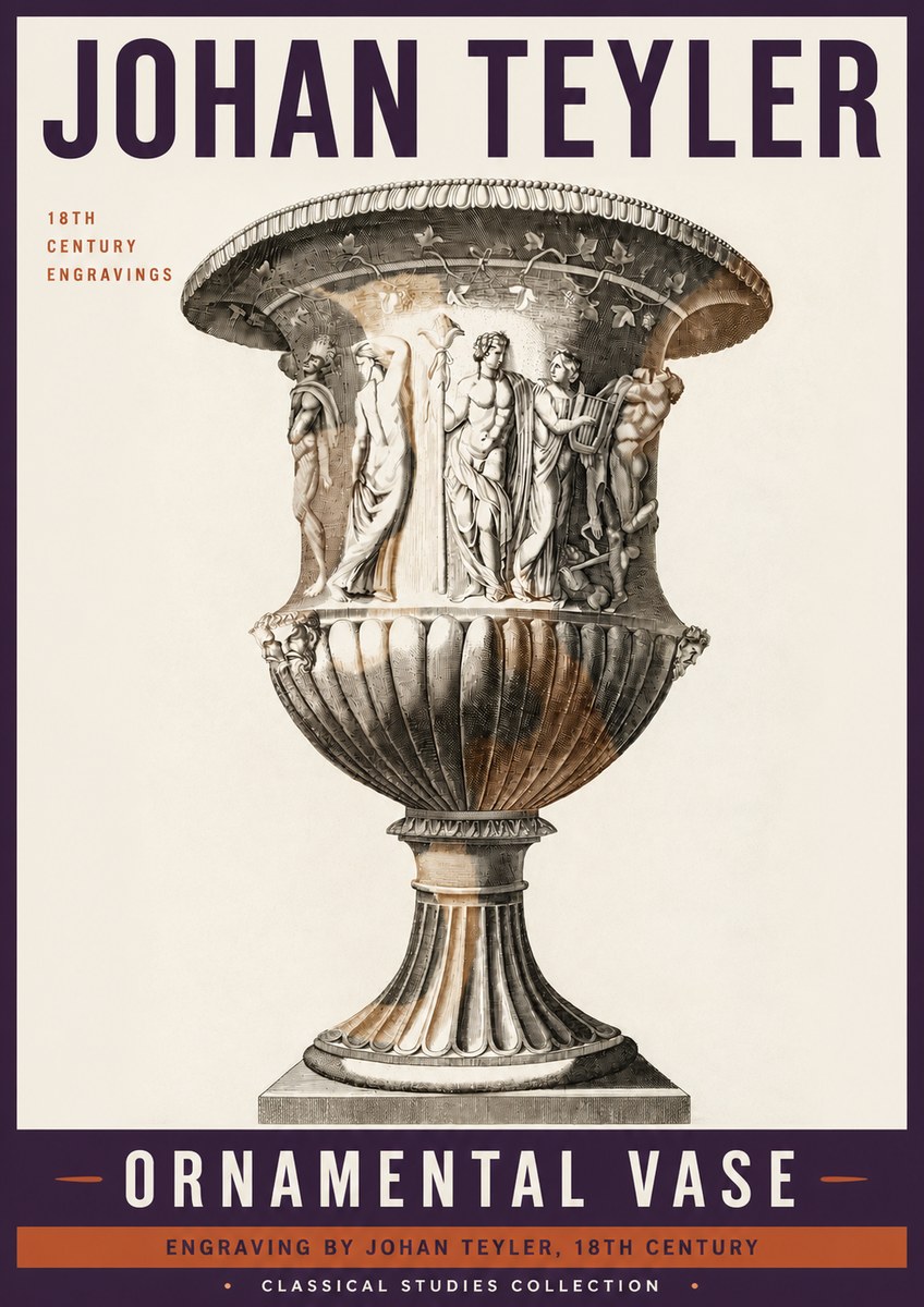 Johan Teyler Ornamental Vase II No6 - Plakát