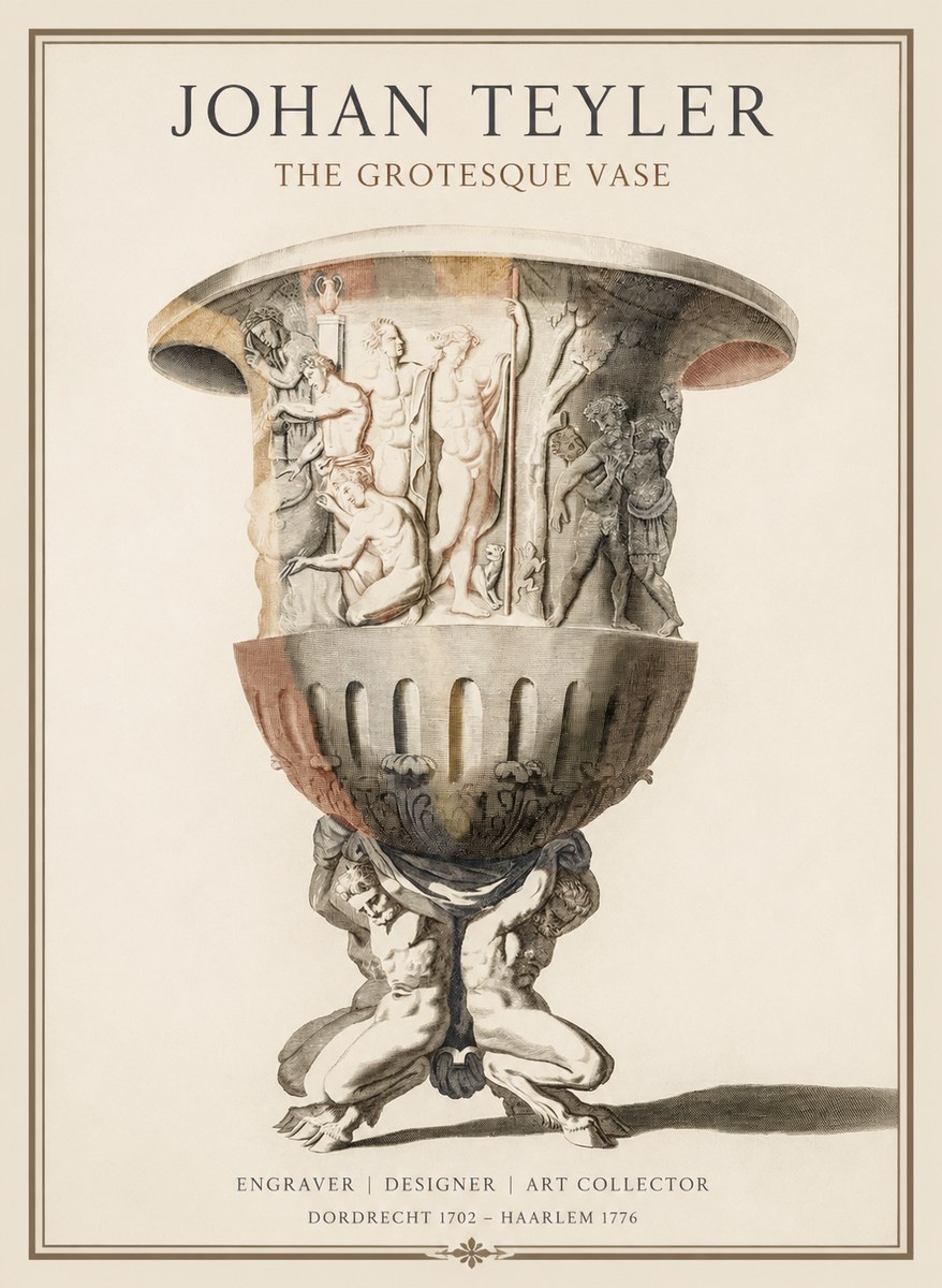 Johan Teyler The Grotesque Vase No1 - Plakát