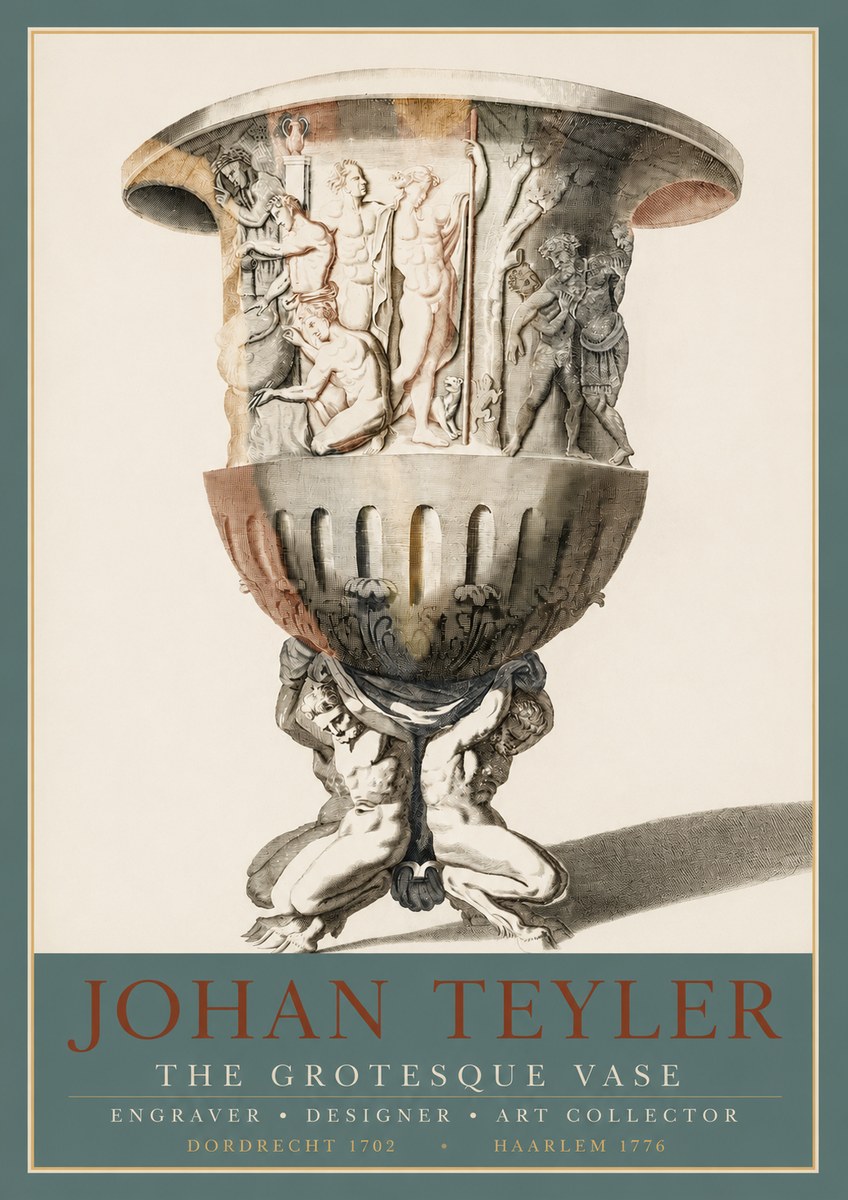 Johan Teyler The Grotesque Vase No3 - Plakát
