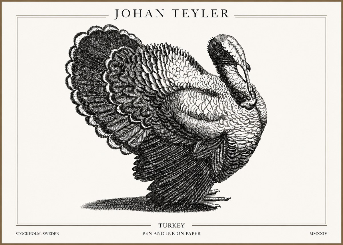 Johan Teyler Turkey No2 - Plakát