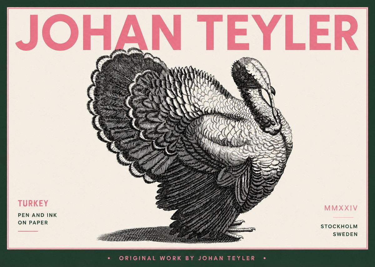 Johan Teyler Turkey No5 - Plakát