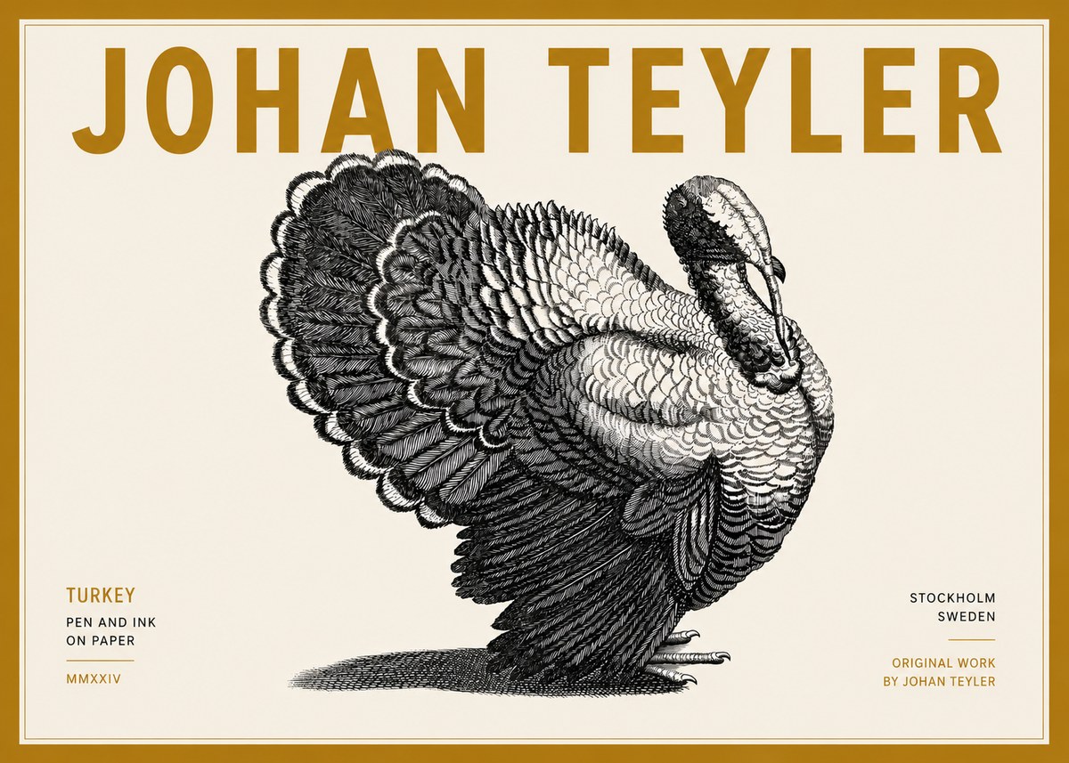 Johan Teyler Turkey No6 - Plakát