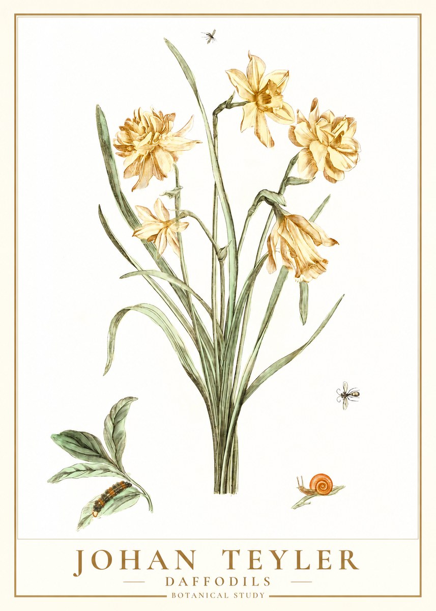 Johan Teyler Daffodils No1 - Plakát