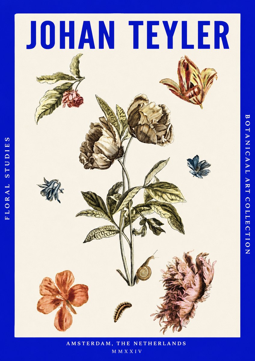 Johan Teyler Floral Studies No3 - Plakát