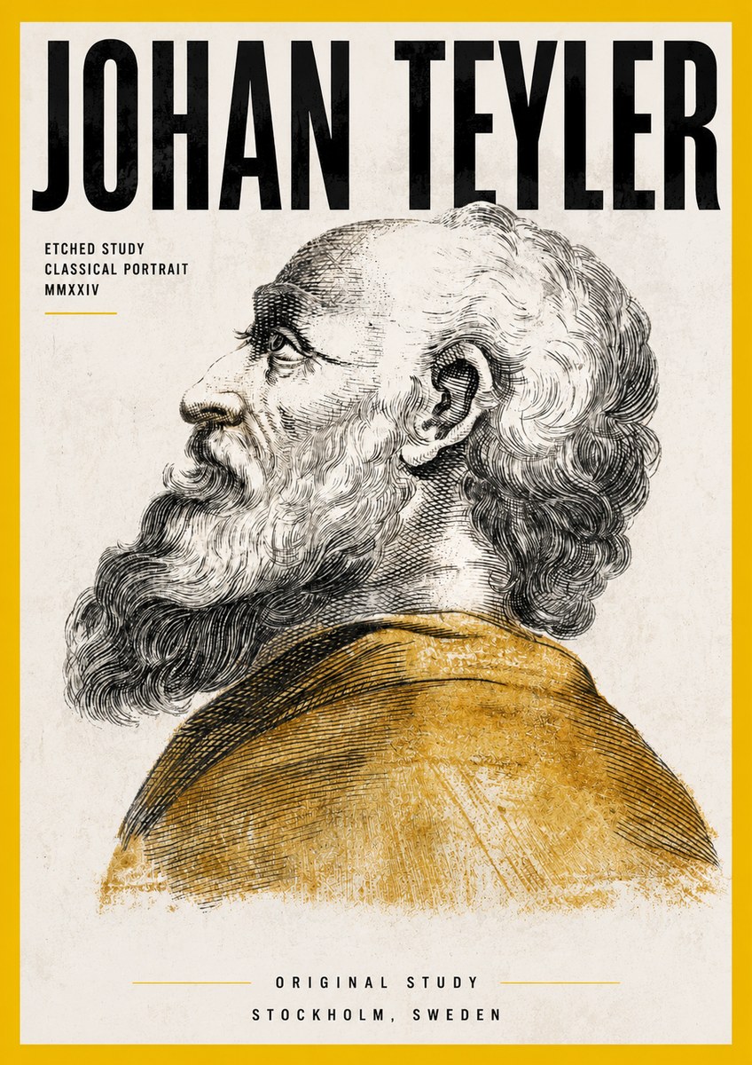 Johan Teyler Profile Study No4 - Plakát