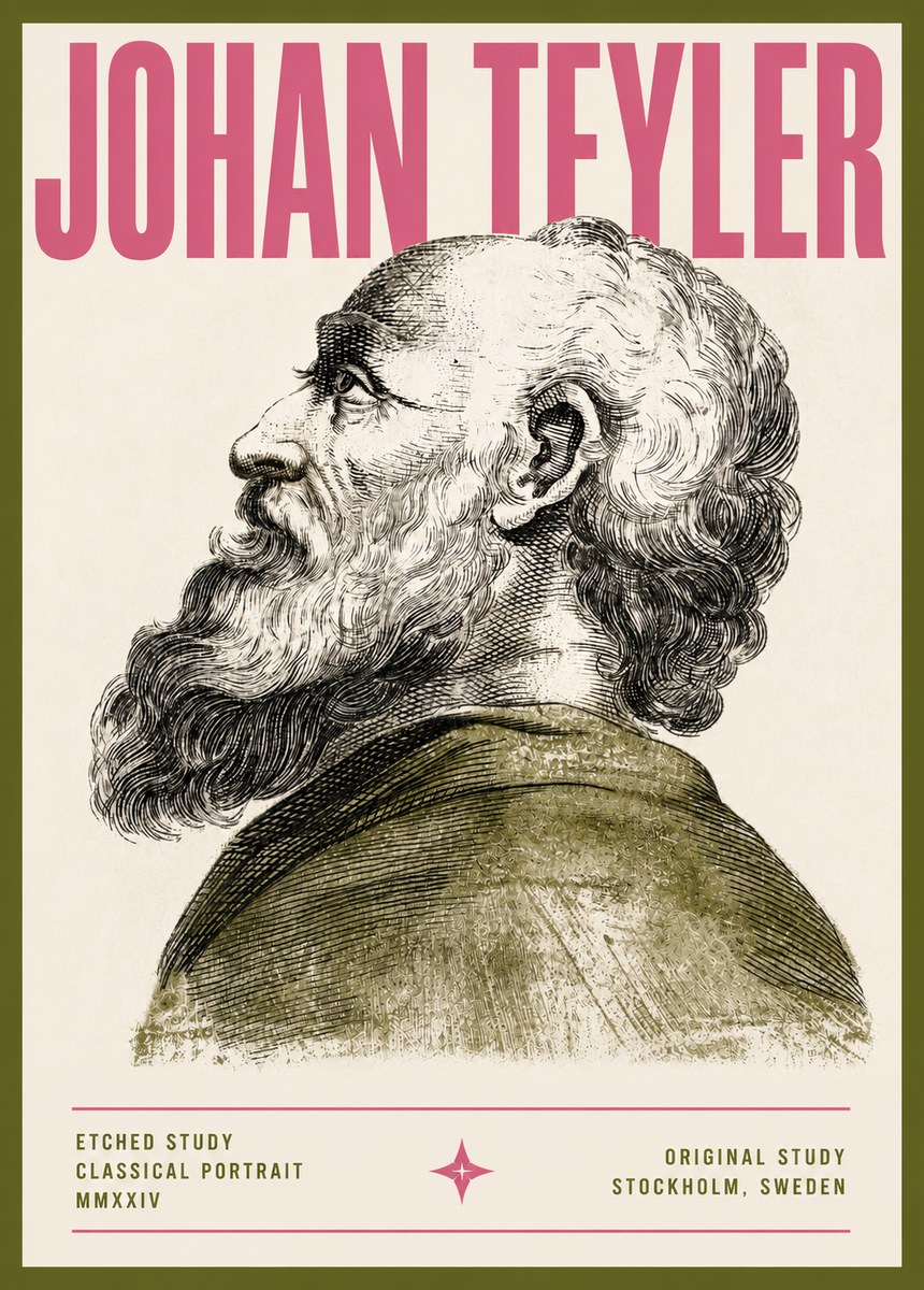 Johan Teyler Profile Study No5 - Plakát