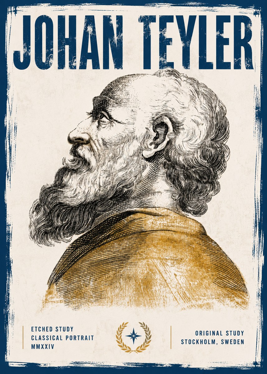 Johan Teyler Profile Study No6 - Plakát