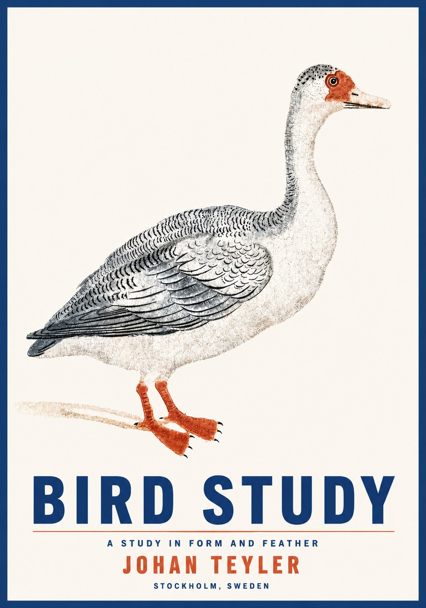 Johan Teyler Goose Study No5 - Plakát