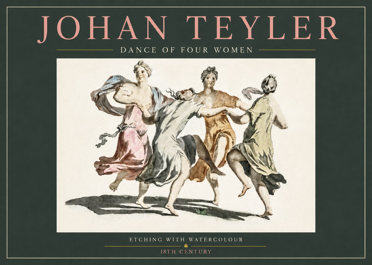Johan Teyler Dance of Four Women No3 - Plakát