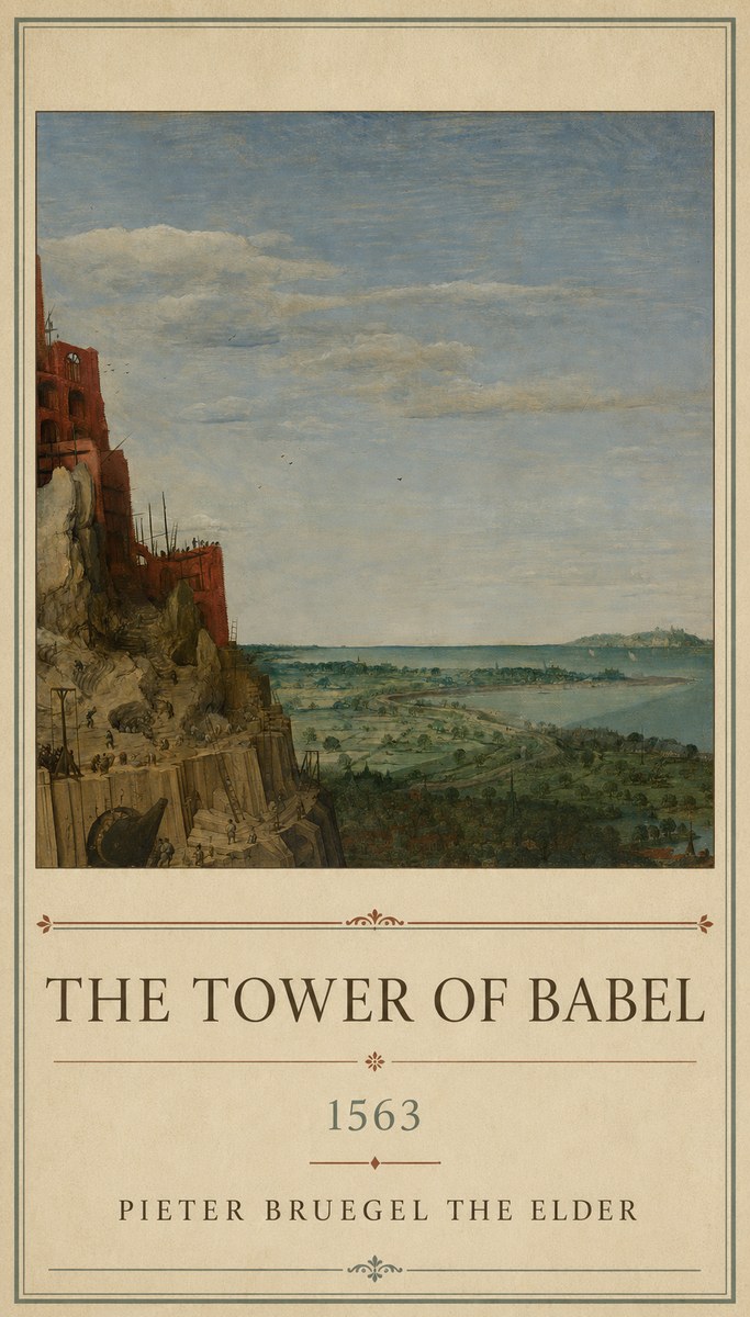 Pieter Bruegel The Tower of Babel X No1 - Plakát