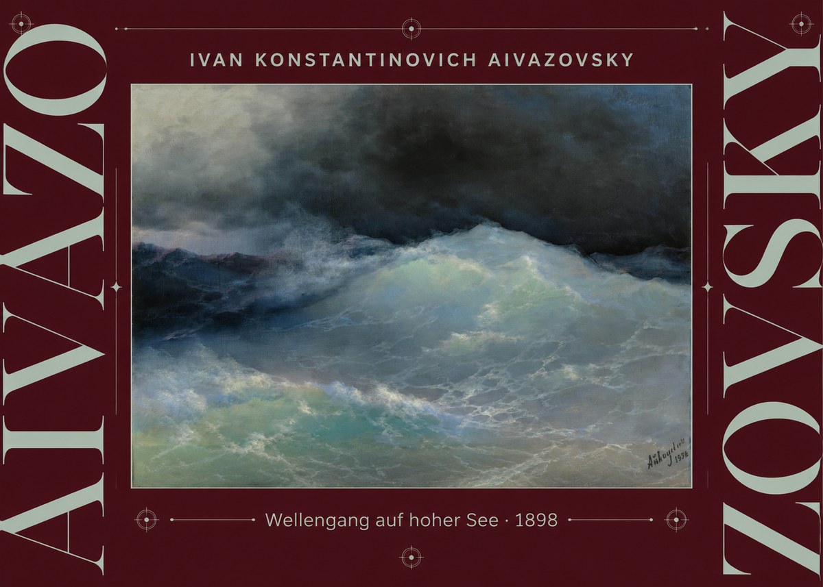 Ivan Konstantinovich Aivazovsky Wellengang Auf Hoher See No3 - Plakát
