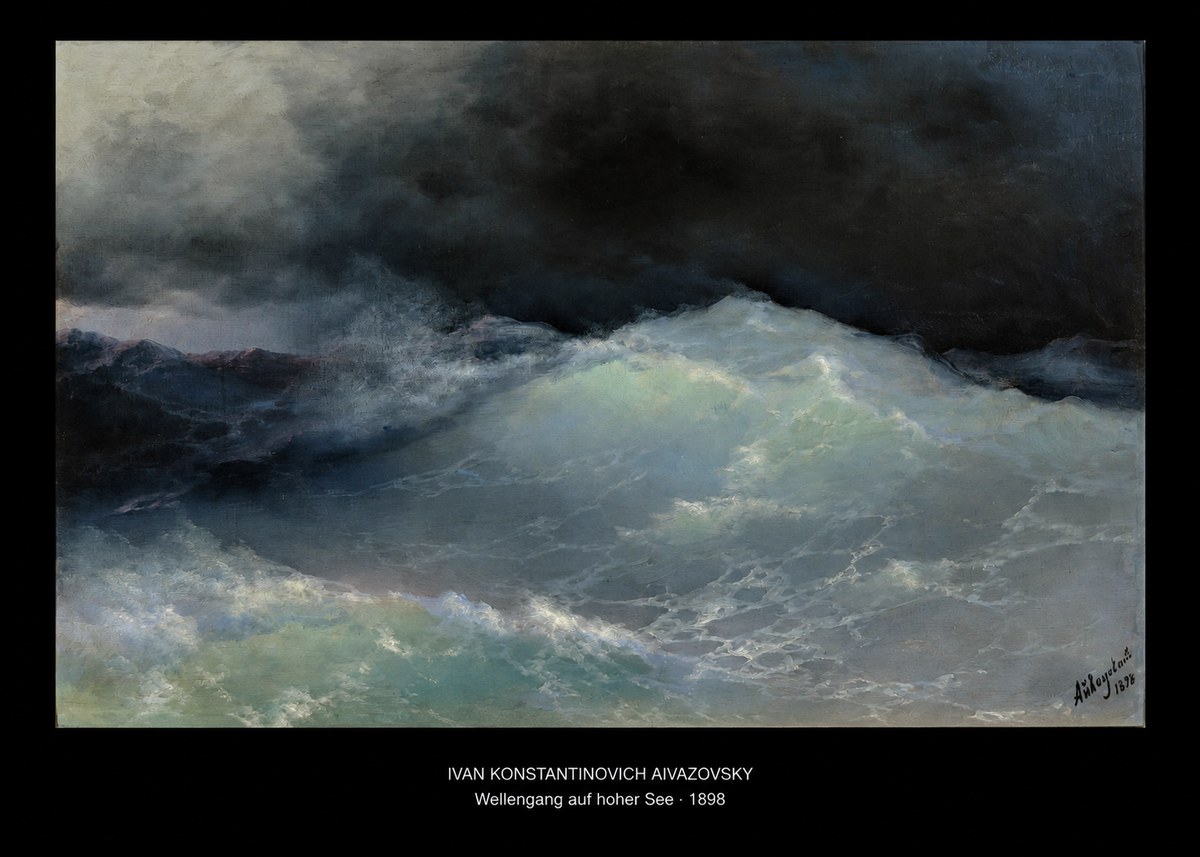 Ivan Konstantinovich Aivazovsky Wellengang Auf Hoher See No5 - Plakát