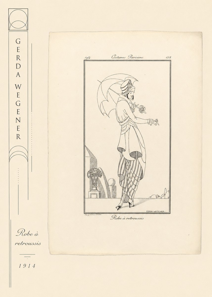 Gerda Wegener Robe À Retroussis No2 - Plakát