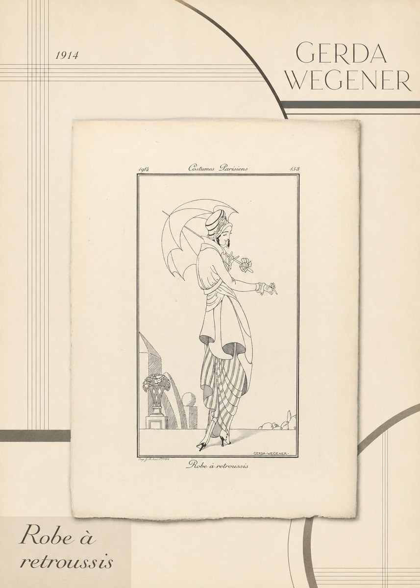 Gerda Wegener Robe À Retroussis No4 - Plakát