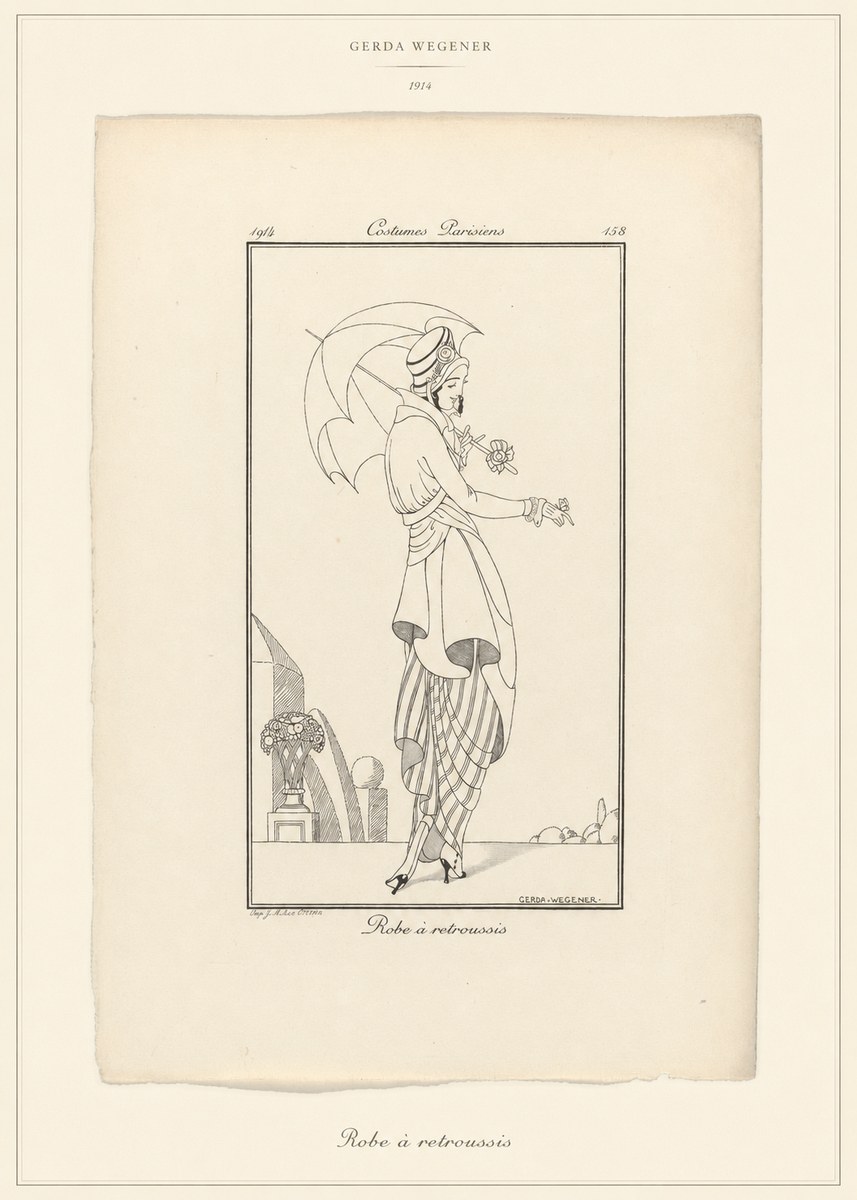 Gerda Wegener Robe À Retroussis No6 - Plakát