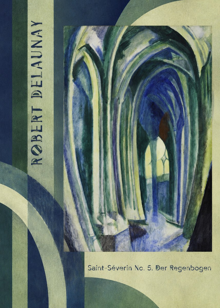 Robert Delaunay Saint-séverin No. 5. Der Regenbogen No2 - Plakát
