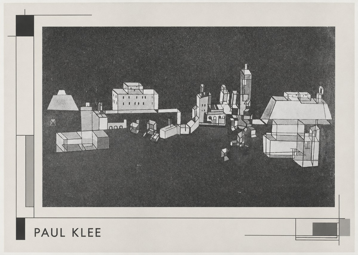 Paul Klee Architectural Forms No3 - Plakát