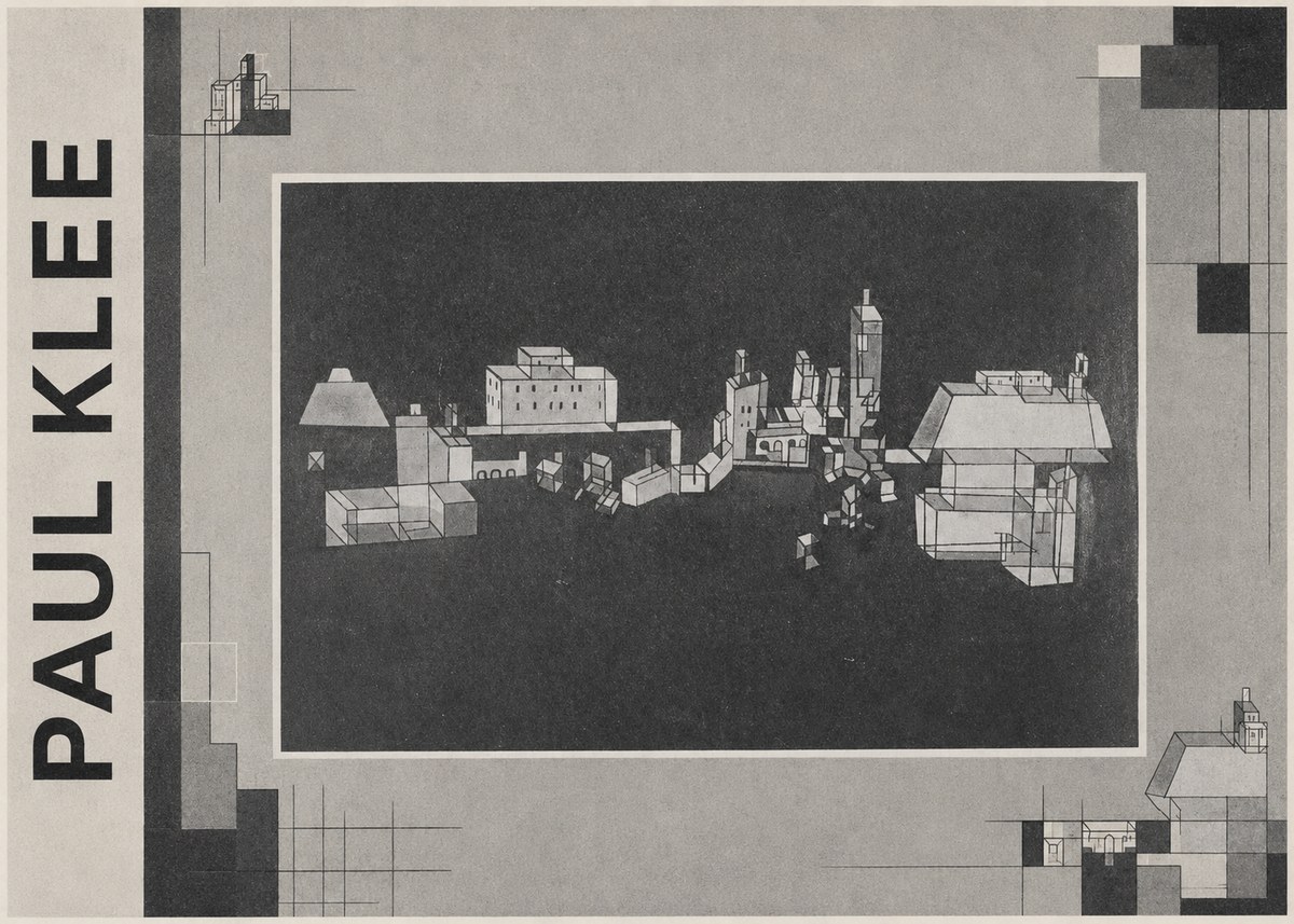 Paul Klee Architectural Forms No4 - Plakát