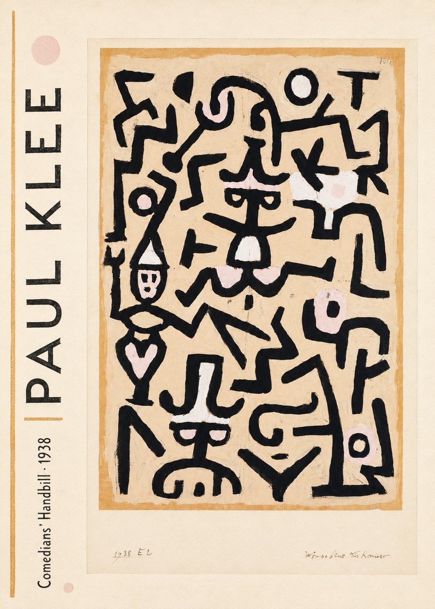 Paul Klee Comedians' Handbill No2 - Plakát