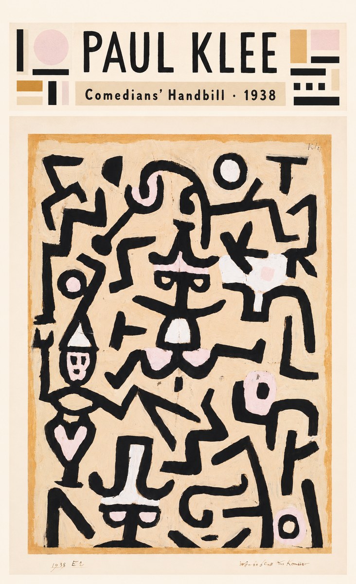 Paul Klee Comedians' Handbill No4 - Plakát
