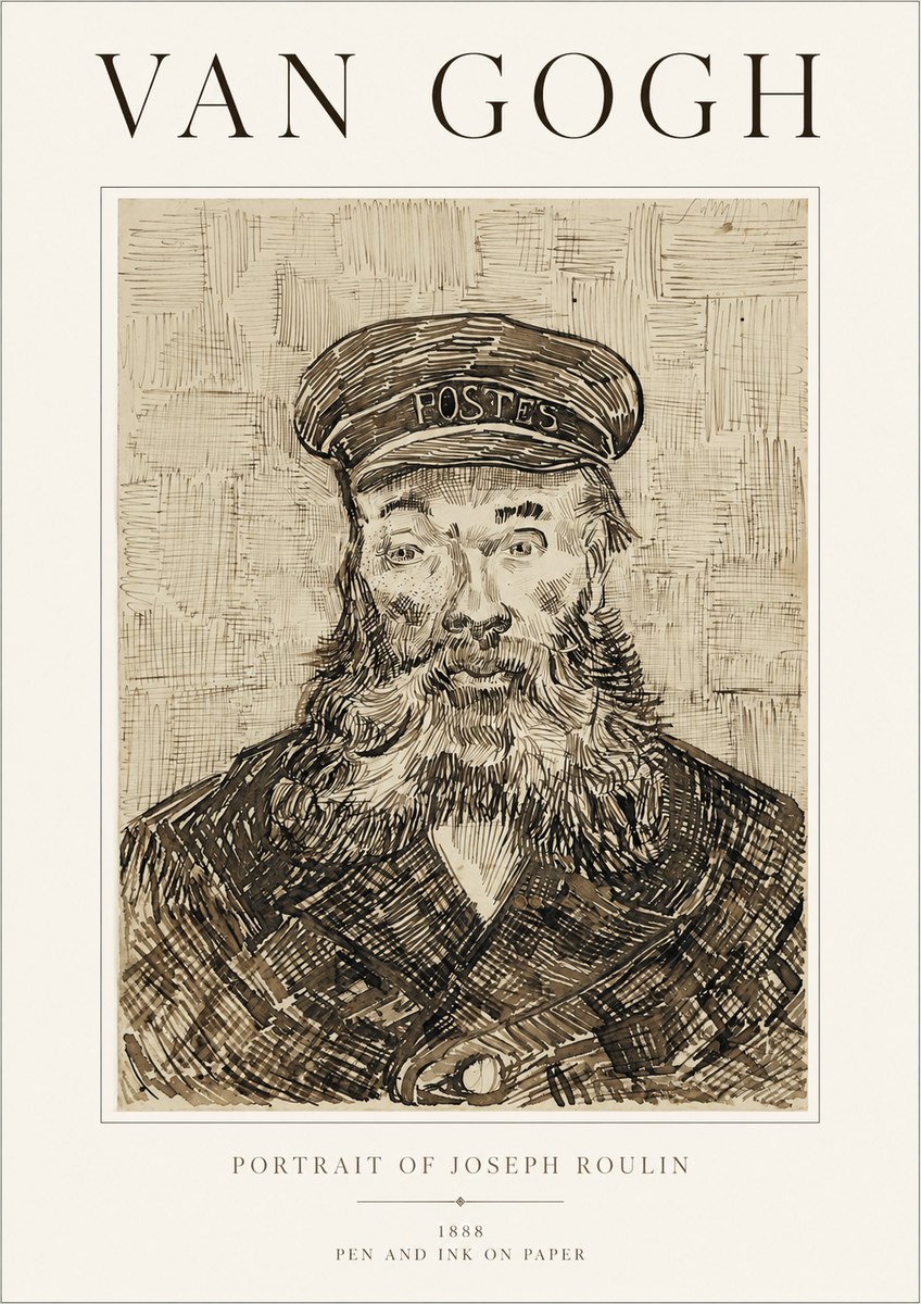 Van Gogh Portrait of Joseph Roulin I No1 - Plakát