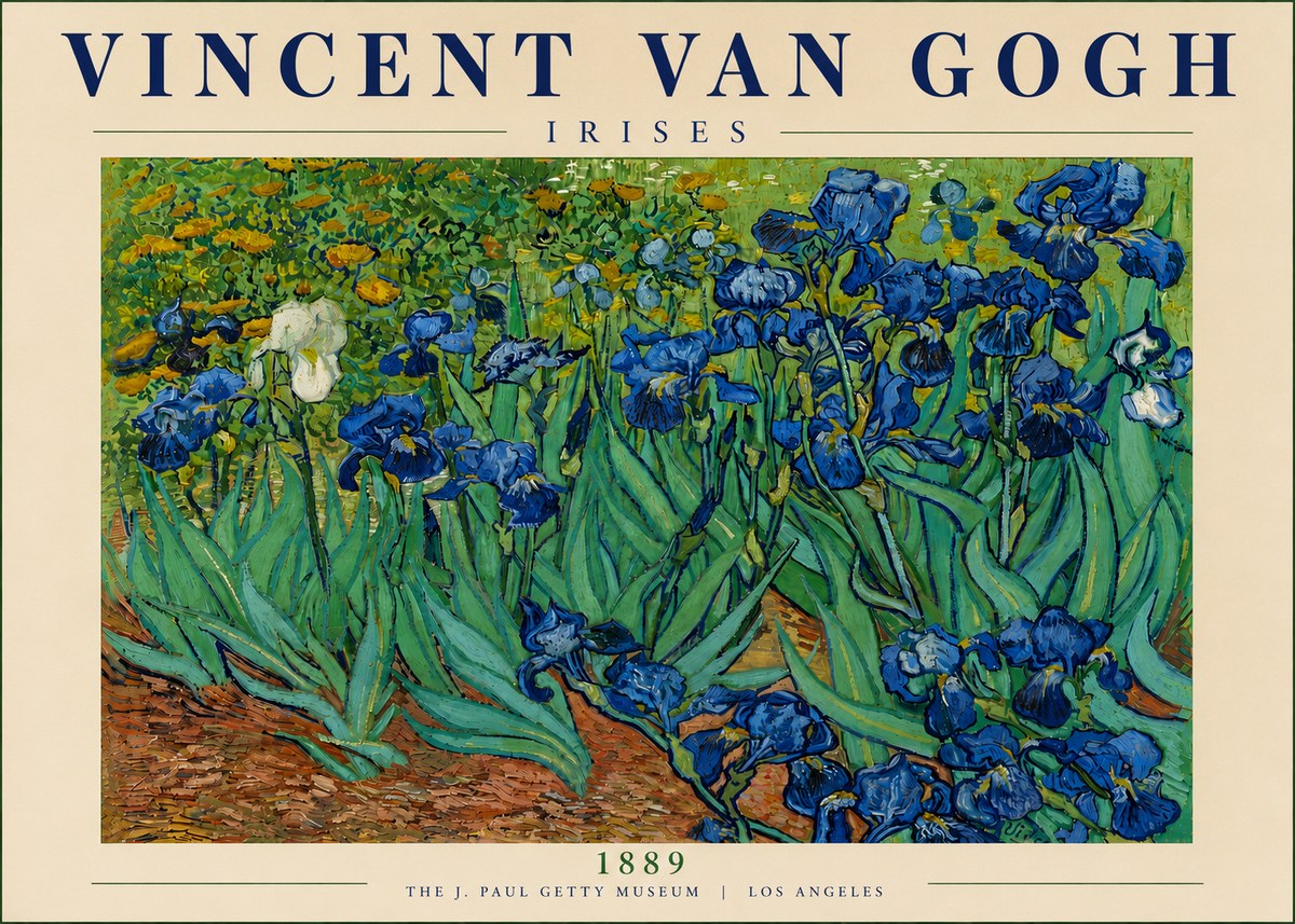 Van Gogh Irises I No5 - Plakát