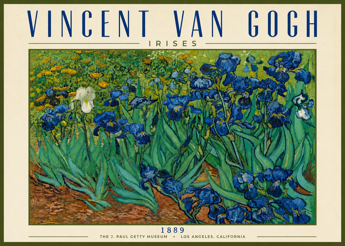 Van Gogh Irises I No6 - Plakát